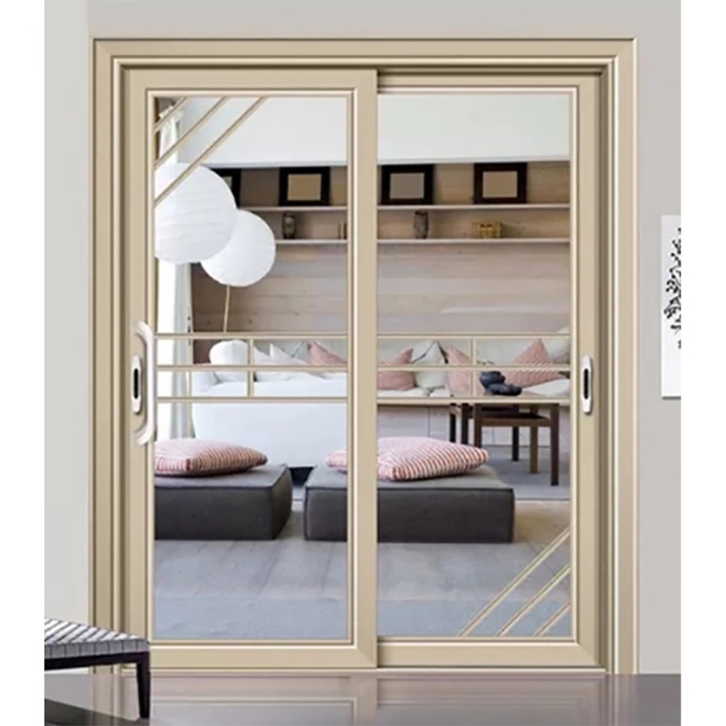 10 capas de aluminio apilados doble elevador de vidrio y doble elevador de vidrio templado puertas correderas