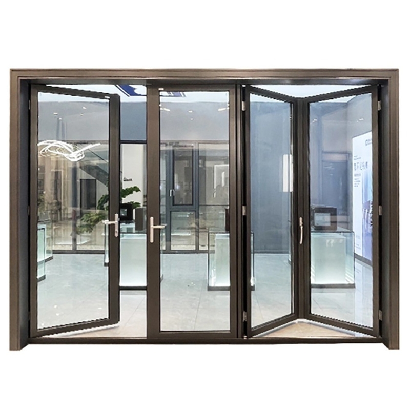 Villa Entrada principal Diseño moderno 1.4mm Aluminio Swing Casement Puerta de vidrio para el hogar de la oficina