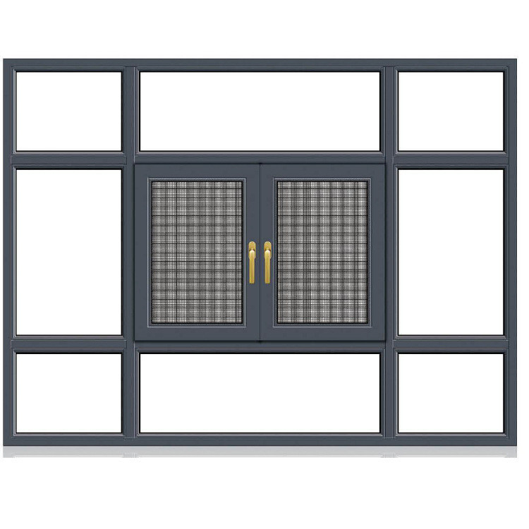 Equipo de diseñadores Servicio de diseño de renderizado de fachada para ventanas correderas colgantes