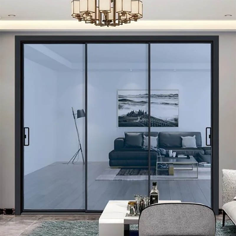 Puerta corredera con elevación duradera y rendimiento espectacular en exterior de aleación de aluminio