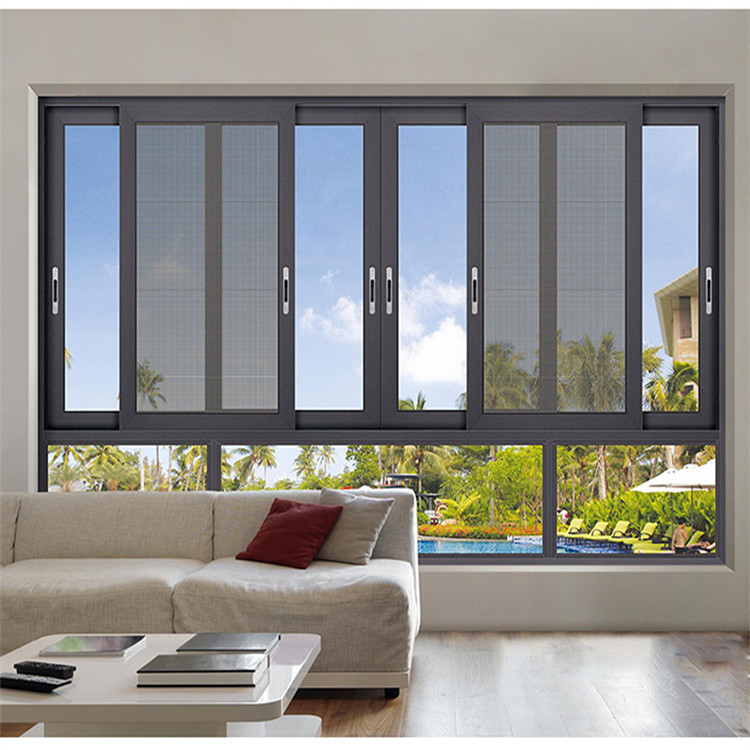 Ventanas deslizantes de aluminio de sello de 8 vías personalizables perfectas para proyectos de decoración del hogar