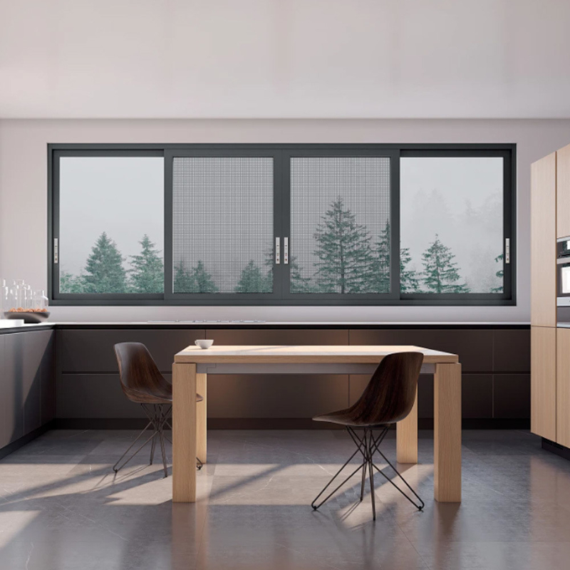 Ventanas deslizantes de aluminio de sello de 8 vías personalizables perfectas para proyectos de decoración del hogar