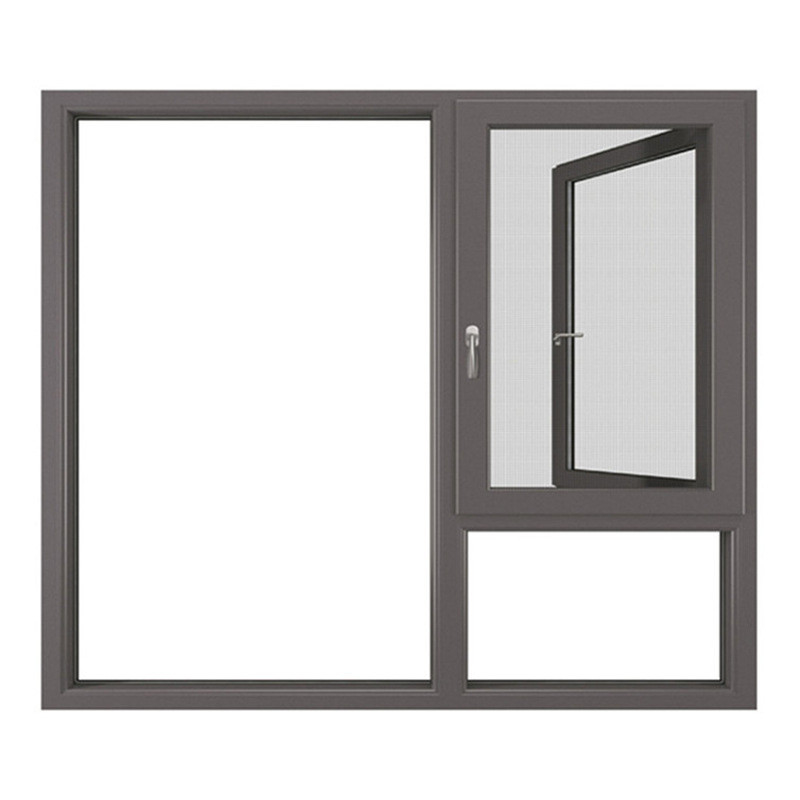 Nivel 6 estanqueidad al agua Aluminio Ventanas horizontales con carcasa abierta para pantalla plegable
