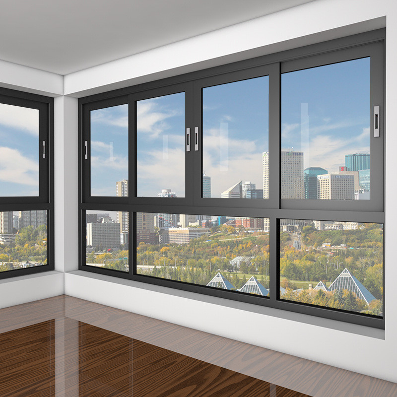 Ventanas correderas de aluminio insonorizadas asequibles Alta durabilidad para decoración de fachadas