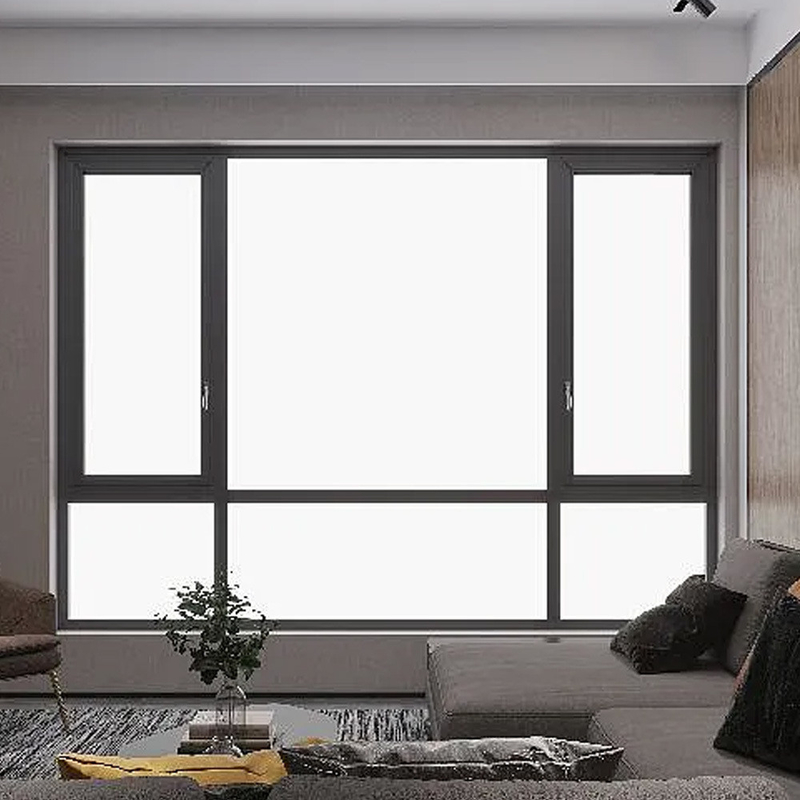 Ventanas de revestimiento de aluminio de apertura horizontal con ruptura térmica para producción estandarizada