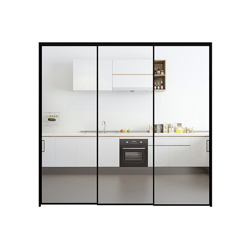 Puertas de vidrio correderas de aluminio con corte térmico y buena