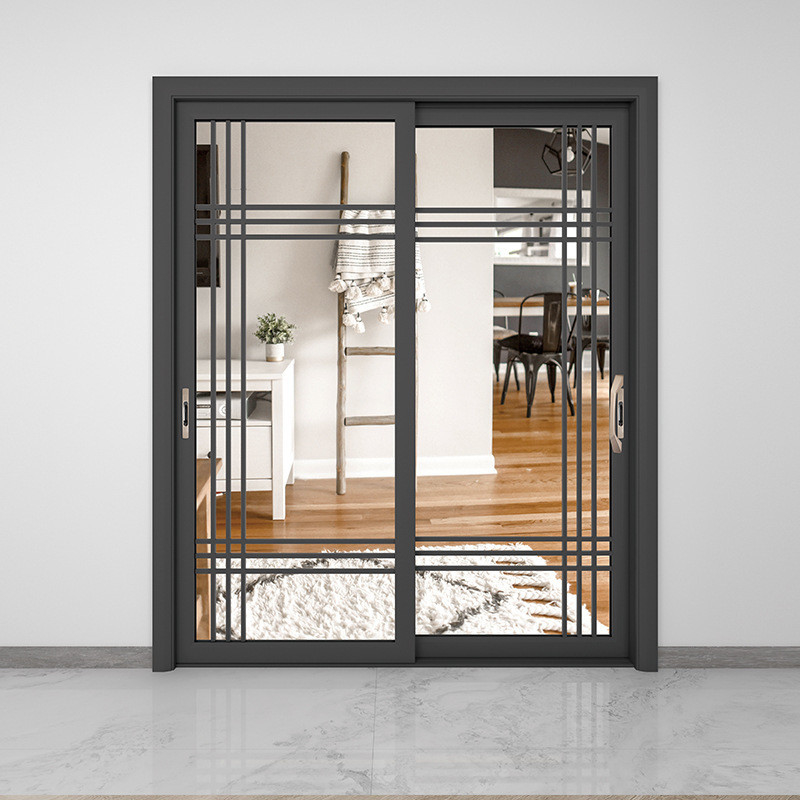 Puertas de vidrio correderas de aluminio con corte térmico y buena