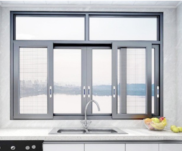 Diseño moderno estanqueidad al aire Nivel 8 Casa de aluminio vidrio ventanas corredizas a un precio asequible