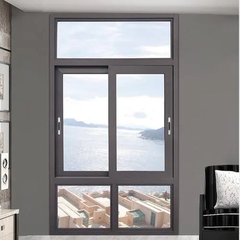 Diseño moderno estanqueidad al aire Nivel 8 Casa de aluminio vidrio ventanas corredizas a un precio asequible