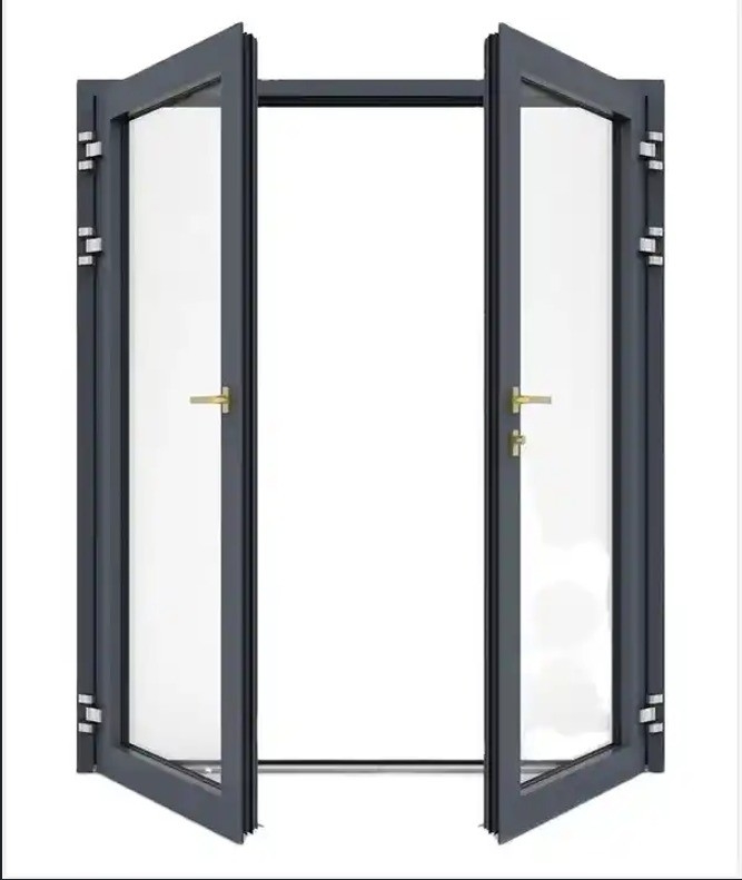 Diseño minimalista Puertas de carcasa de aleación de aluminio impermeables para el método de apertura oscilante