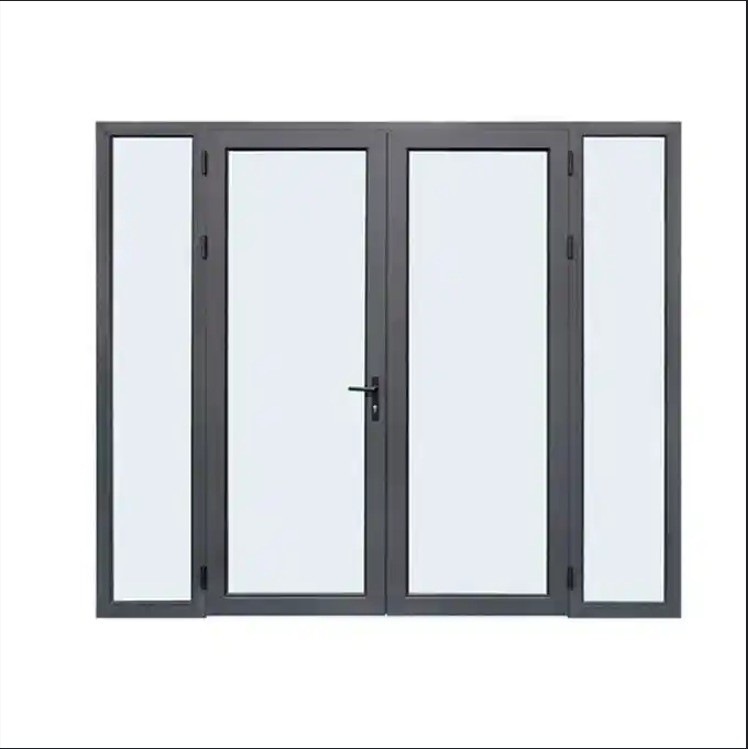 Diseño minimalista Puertas de carcasa de aleación de aluminio impermeables para el método de apertura oscilante