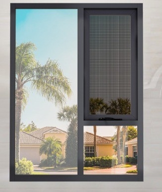 Nivel 8 estanqueidad al aire Aluminio Ventanas colgantes de arriba y abajo para cortinas colgantes en el diseño