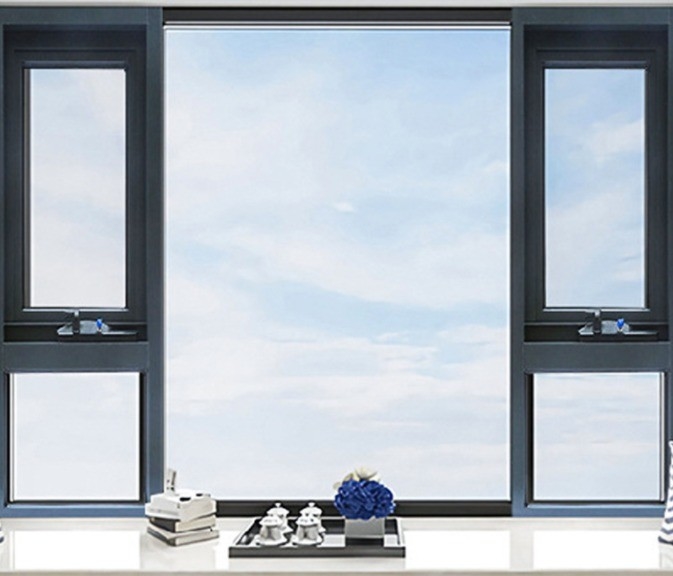 Nivel 8 estanqueidad al aire Aluminio Ventanas colgantes de arriba y abajo para cortinas colgantes en el diseño