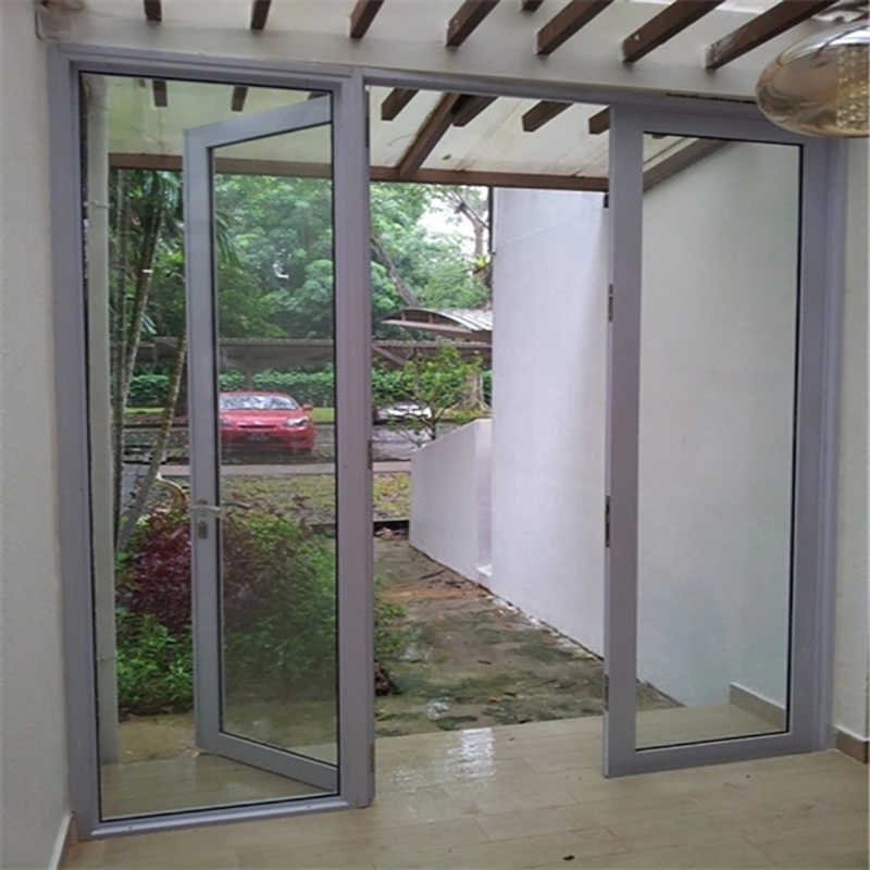 Puertas de aluminio con casquillo en estilo moderno contemporáneo para un grosor de pared de 1,4 mm