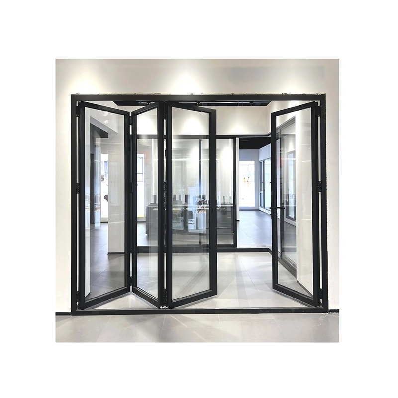 Puertas dobles de aleación de aluminio estilo moderno y personalizado con mejora de vidrio triplex