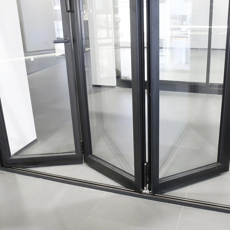 Puertas dobles de aleación de aluminio estilo moderno y personalizado con mejora de vidrio triplex