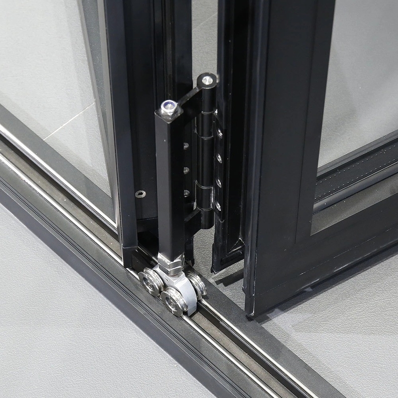 Puertas dobles de aleación de aluminio estilo moderno y personalizado con mejora de vidrio triplex