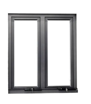 Ventana de aluminio de manivela a mano con 5 27A 55 9A 5 12A 5 vidrio y venta