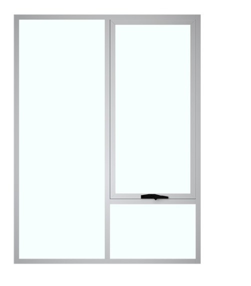 Ventana de aluminio de manivela a mano con 5 27A 55 9A 5 12A 5 vidrio y venta