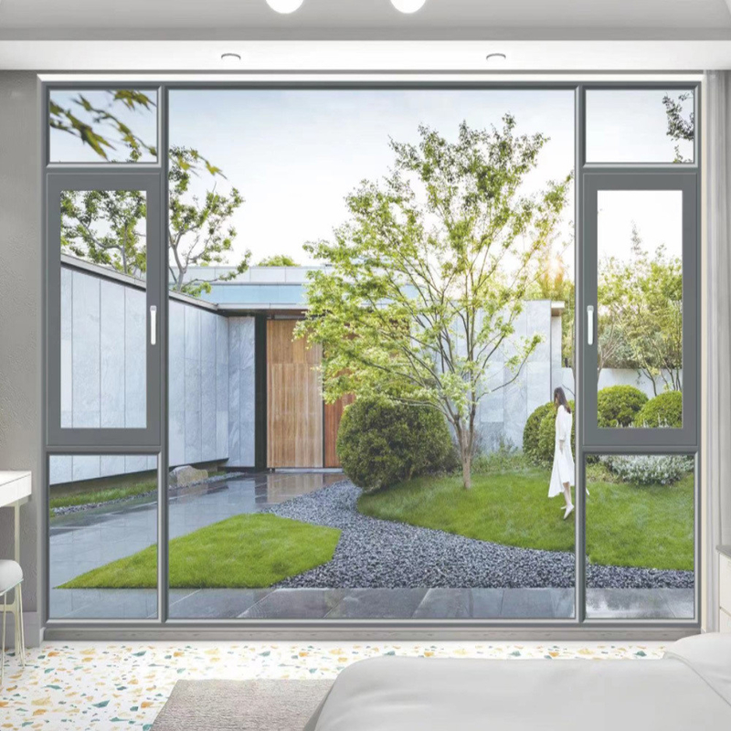 Ventanas de cama con vidrio y 5 27A 55 9A 5 12A 5 aleación de aluminio