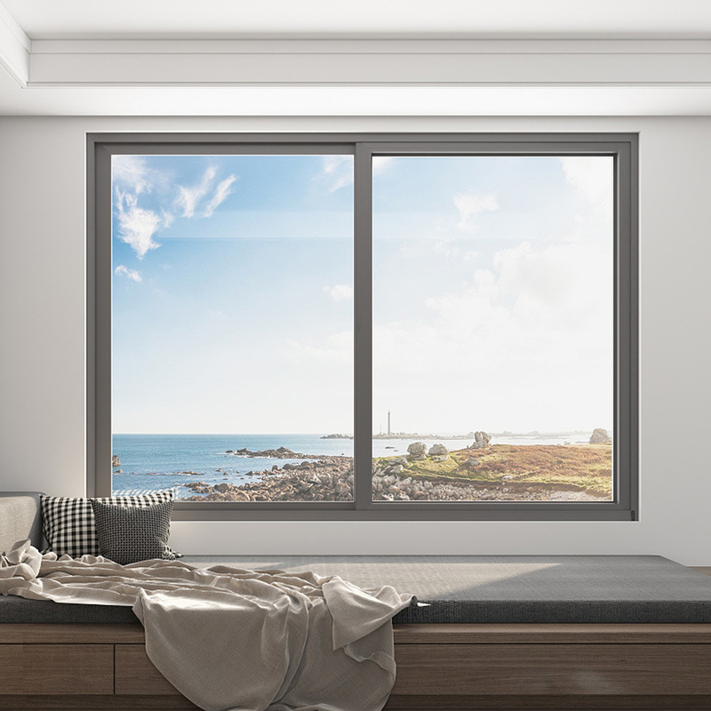 Proyecto de decoración para el hogar Ventanas corredizas de aleación de aluminio con estanqueidad al aire de nivel 8