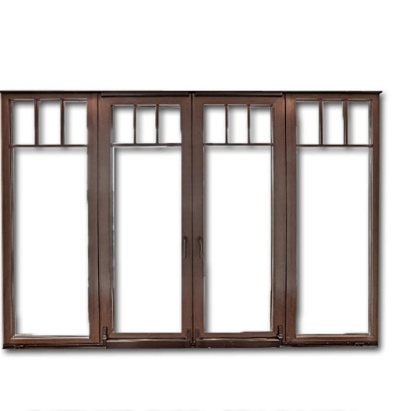 Diseño personalizado Puente roto Puertas de vidrio de aluminio con espesor de pared de 1,4 mm