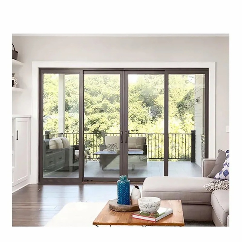 Estilo de diseño minimalista Puerta corredera de elevación de aleación de aluminio de alta precisión