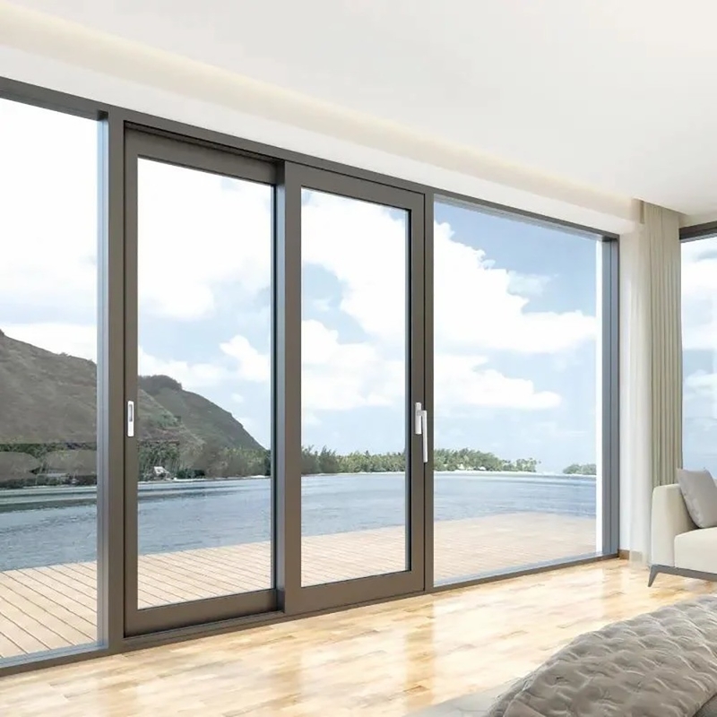 Estilo de diseño minimalista Puerta corredera de elevación de aleación de aluminio de alta precisión