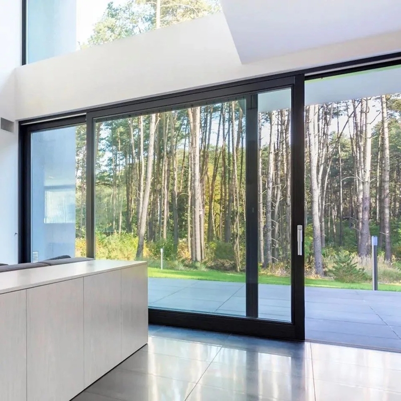 Estilo de diseño minimalista Puerta corredera de elevación de aleación de aluminio de alta precisión