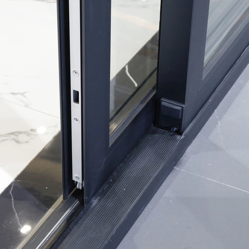 Puerta corredera de doble acristalamiento de aleación de aluminio de ruptura térmica para insonorización y elevación