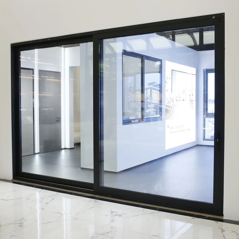 Puerta corredera de doble acristalamiento de aleación de aluminio de ruptura térmica para insonorización y elevación
