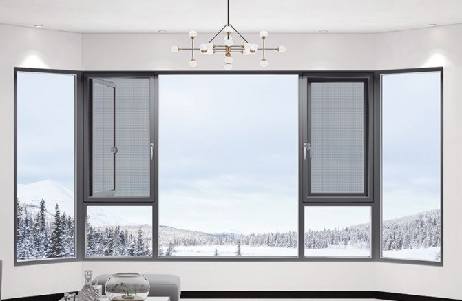 Ventanas de doble capa con 5 27A 55 9A 5 12A 5 vidrio y nivel 8 de estanqueidad al aire