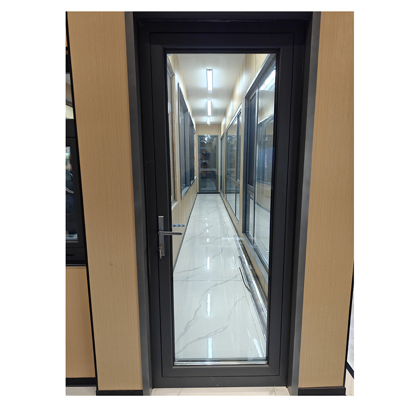 Puertas de aluminio moderno acabado exterior doble vidrio swing Casement Puertas para un aspecto elegante