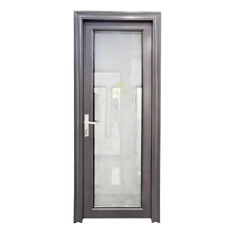 Puertas de aluminio moderno acabado exterior doble vidrio swing Casement Puertas para un aspecto elegante