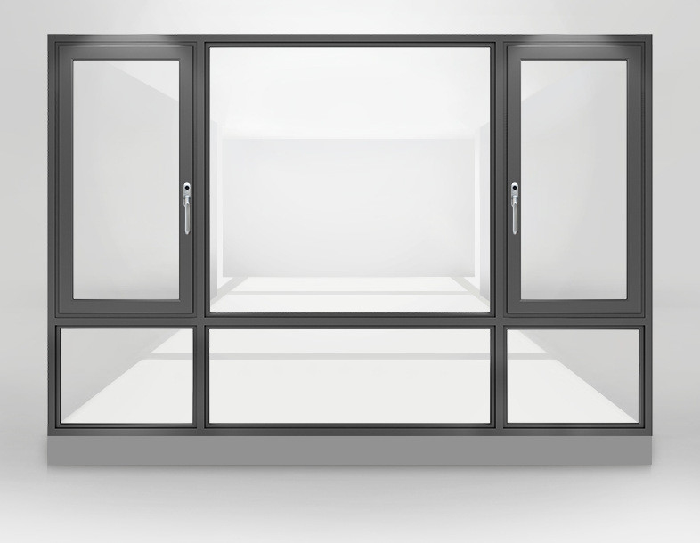 Tipo de cortina colgante Puente roto Casamento de aluminio Ventanas para vidrio 5 27A 55 9A 5 12A 5