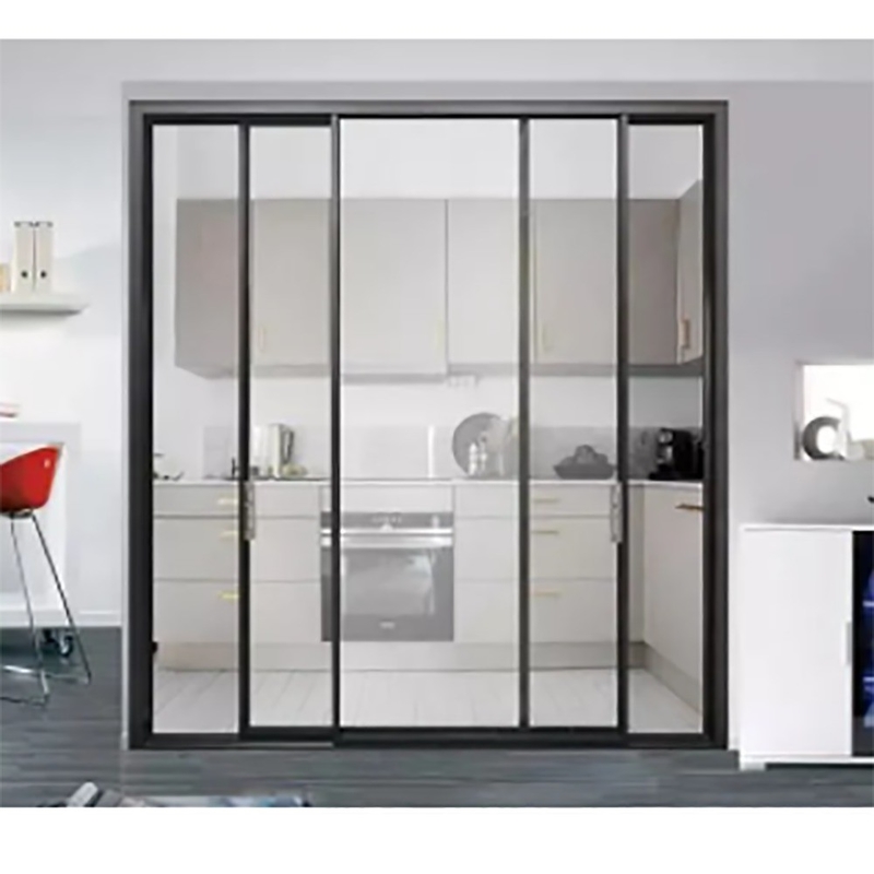 Diseño minimalista Puerta doble corredera Solución de SKATE para oficinas y espacios residenciales
