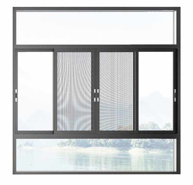 Diseño de sello de 8 vías Red de mosquitos para ventanas corredizas de aluminio Personalizado por Window R D
