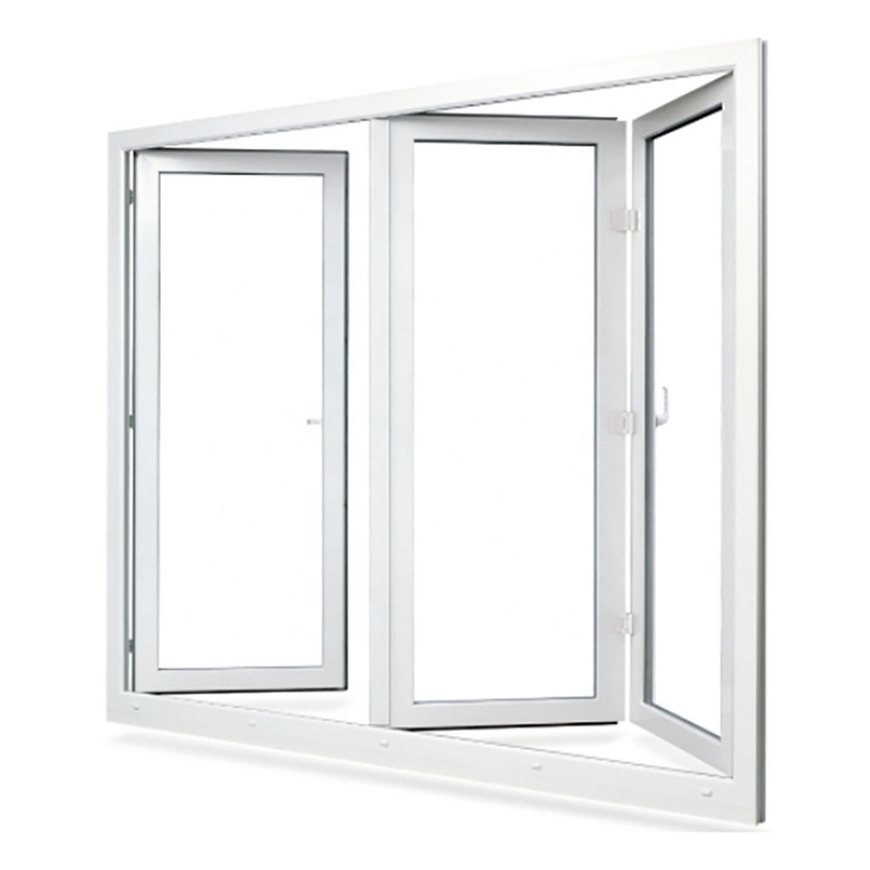 Superficie terminada Puertas dobladas comerciales modernas con vidrio templado y acristalamiento bajo en E