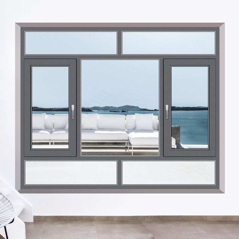 Ventanas con ventana de cama con resistencia a la presión del viento Nivel 9 de la ventana de diseño original