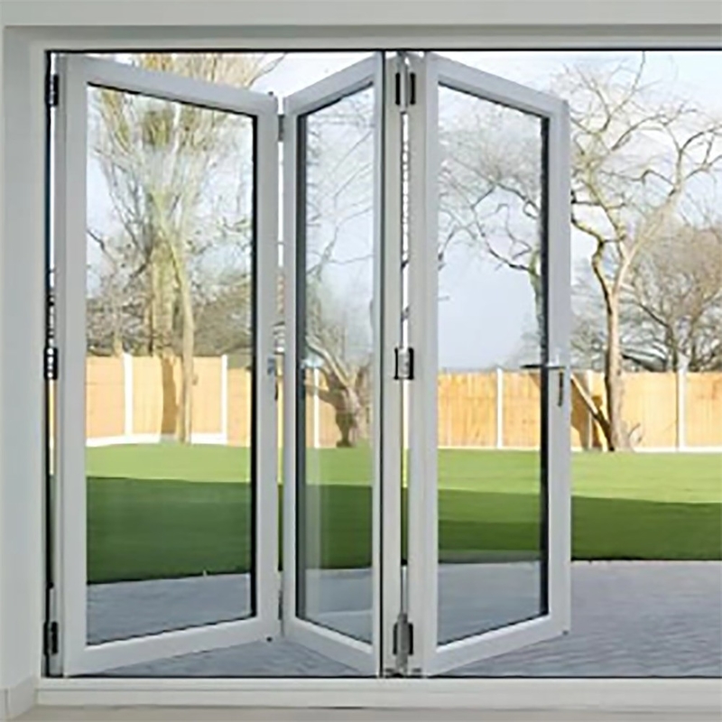 Método de apertura de tira y rodadura Puerta plegable de vidrio para ventanas globales Proveedores originales