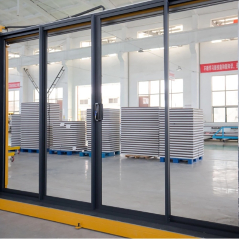 Puertas correderas de 70 mm de ancho, a prueba de huracanes, de alta energía, de aluminio y puertas correderas
