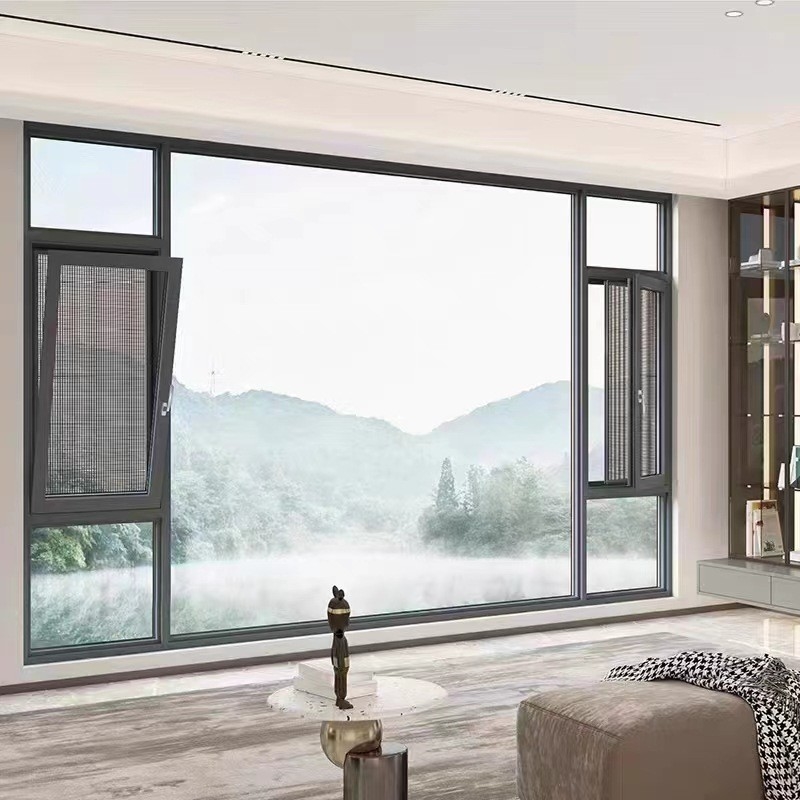 Diseño personalizado Ventanas de revestimiento horizontal Precios asequibles para uso comercial y residencial