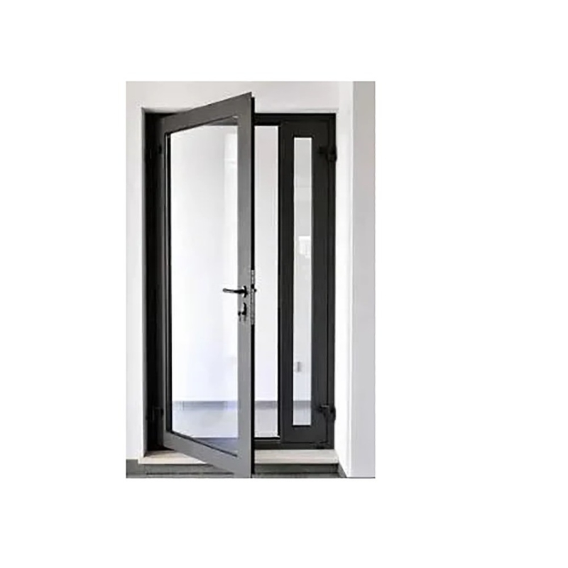 Puerta de revestimiento de aleación de aluminio de estilo europeo, diseño minimalista y mejora de vidrio triplex