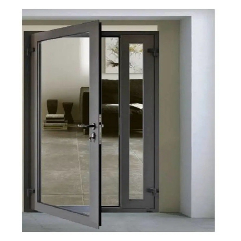 Puertas de revestimiento de aleación de aluminio de ruptura térmica para patines Coeficiente de aislamiento térmico interior
