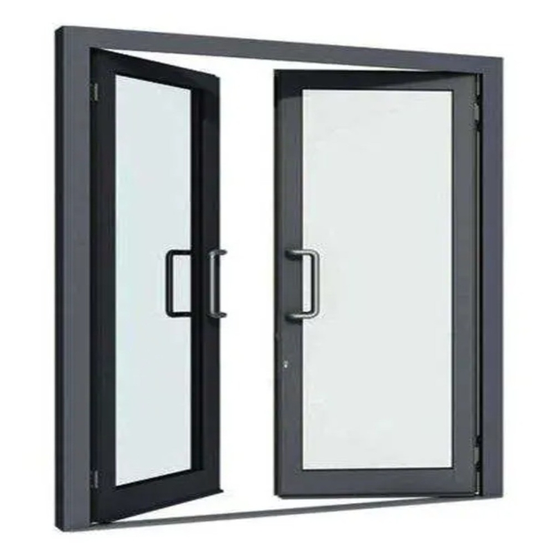 Puertas de revestimiento de aleación de aluminio de ruptura térmica para patines Coeficiente de aislamiento térmico interior