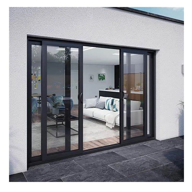 Solución de decoración de fachada Puerta corredera de aluminio de 70 mm para servicio Apartamento Casa adosada