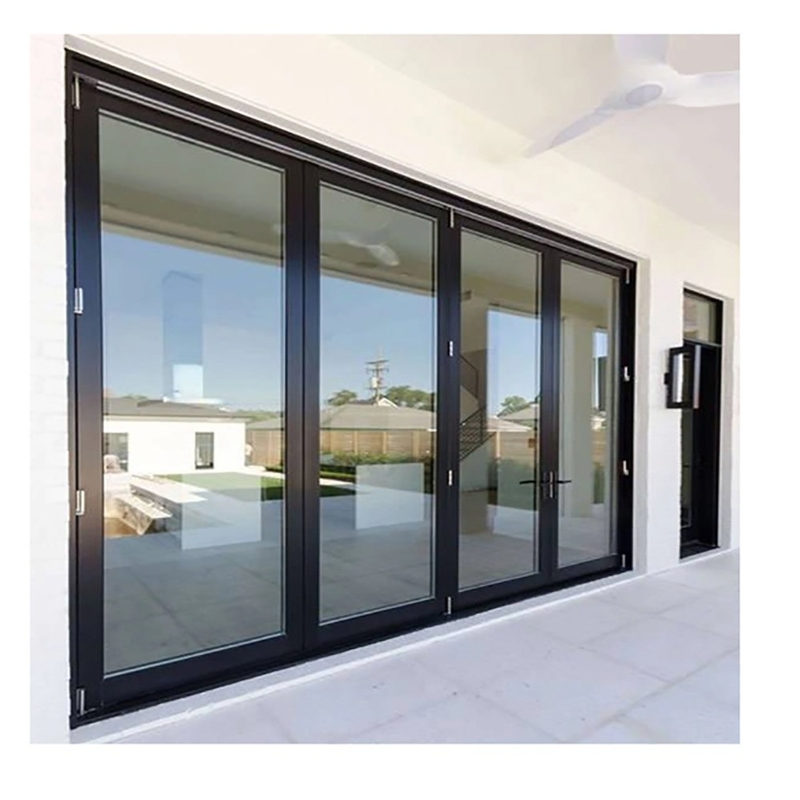 Solución de decoración de fachada Puerta corredera de aluminio de 70 mm para servicio Apartamento Casa adosada