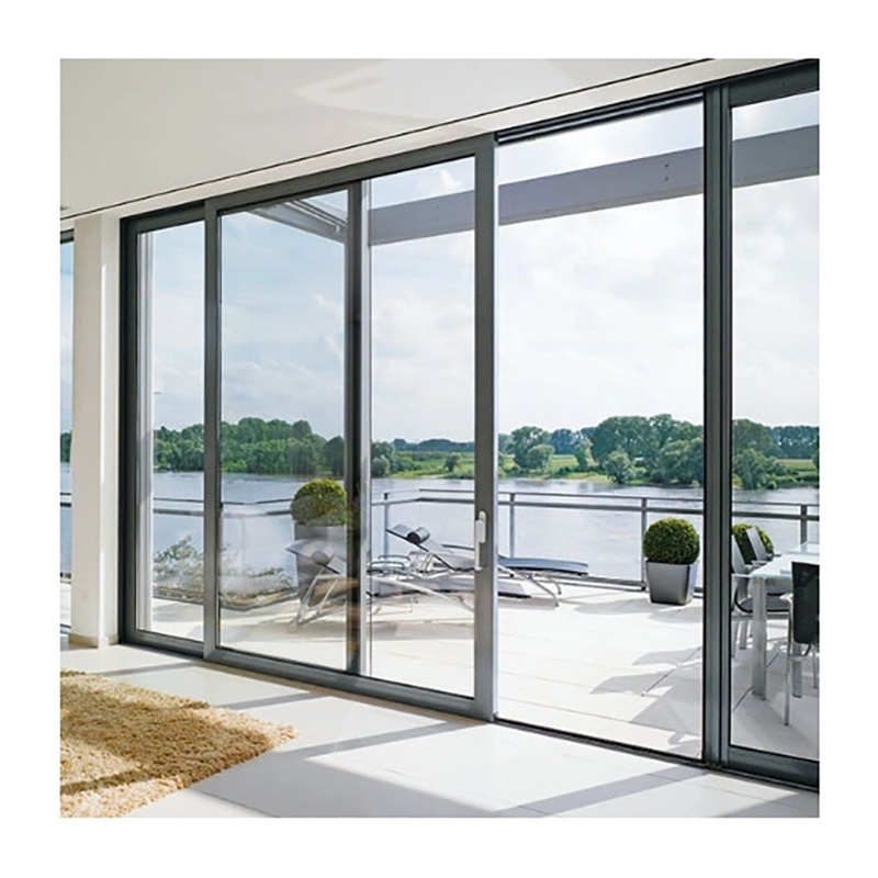 Puertas correderas de aleación de aluminio de estilo minimalista para el entorno exterior