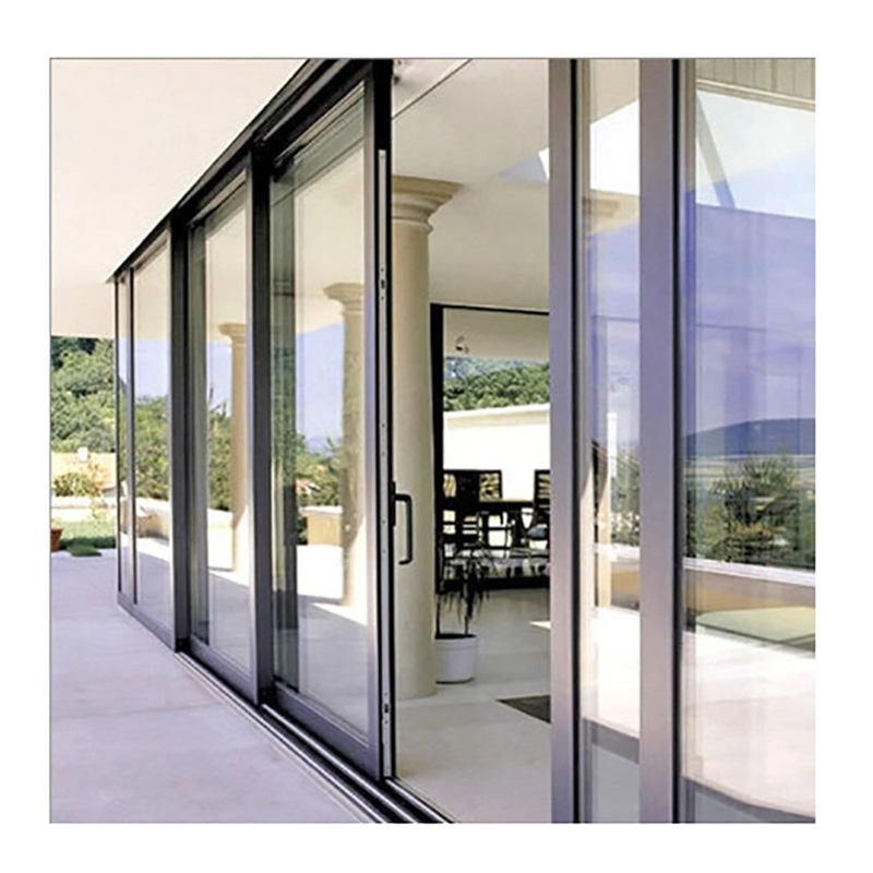 Puertas correderas de aleación de aluminio de estilo minimalista para el entorno exterior