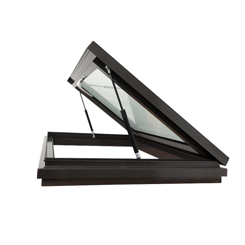 Nivel 8 de estanqueidad al aire Ventana de techo de claraboya de aleación de aluminio para resistir el viento y la lluvia